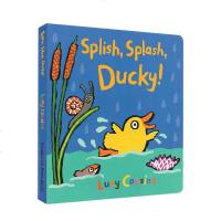 英文原版绘本 Splish Splash Ducky 纸板书 小鼠波波同作者 Lucy Cousins 绘本图画书