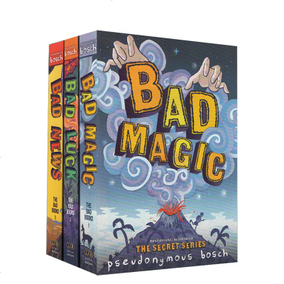 英文原版小说 Bad Books Series 3册 儿童魔幻冒 Bad Magic/Bad Luck/Bad N