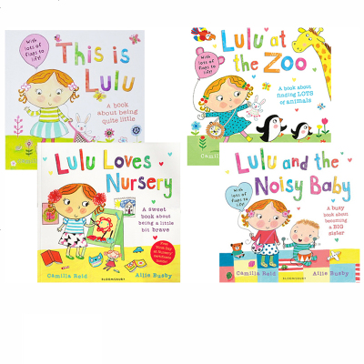 英文原版 Lulu 露露系列4 lu Loves Nursery/This is Lulu/ Lulu at