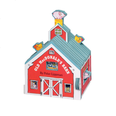 英文原版 Old MacDonald's Barn 迷你屋系列 Workman Mini House 造型书 纸板
