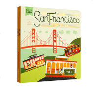 英文原版 Hello World San Francisco A Book of Numbers 纸板书 你好,世