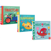 英文原版 Nosy Crow Look, There's a Tractor/Submarine/ Helicopt