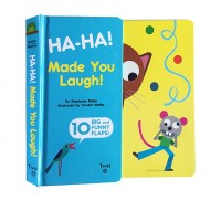 英文原版绘本 Ha-ha! Made You Laugh! 纸板翻翻书 儿童认知启蒙图画书