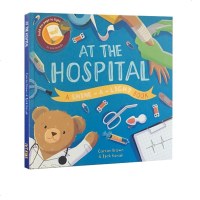 英文原版 Shine-a-Light: At the Hospital 医院 光影魔术精装书 手电筒透光书 STEM