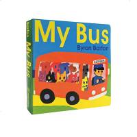 英文原版 My Bus Board Book 我的公交车 交通工具 纸板书 幼儿启蒙认知 数数能力 拜伦巴顿 Byr