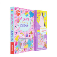 英文原版 KLUTZ Decorate This Journal 装饰日记 女孩益智童书 手工创意装饰 STEAM体
