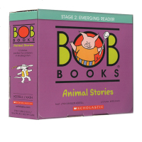 英文原版 Bob Books Animal Stories 12册盒装 二阶段鲍勃阅读 动物故事 儿童启蒙初级阅读图