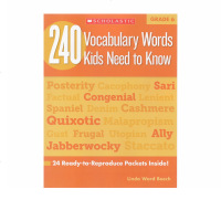 小学六年级 英文原版 240 Vocabulary Words Kids Need to Know Grade 6