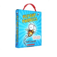 英文原版 Fly Guy Phonics Boxed Set 苍蝇小子12册 自然拼读盒装 儿童阅读启蒙10册趣味故