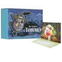 英文原版 宫崎骏 龙猫电影周边书 立体便签卡片与信封 10张 My Neighbor Totoro 吉卜力工作室