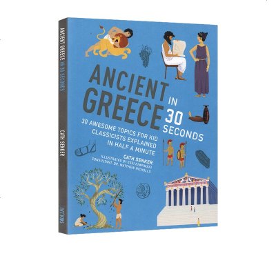 英文原版 Ancient Greece in 30 Seconds 古希腊 30秒读科普 微阅读 全彩版 青少年课外