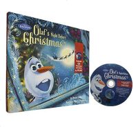 英文原版 冰雪奇缘圣诞前夜 附CD Frozen Olaf's Night Before Christmas Boo