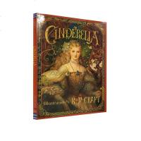 英文原版 Cinderella 灰姑娘 精装绘本 繁复宫廷华美代表画家 Kinuko Y. Craf