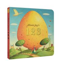 英文原版 Alison Jay's 123 碎蛋壳画家 儿童英语启蒙纸板书 让想象飞 数字的挑战 低幼认知绘本