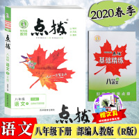 2020版 点拨八年级下册语文人教版 特高级教师初中八年级点拨荣德基点拨语文同步练习册 八年级下册语文点拨人教版