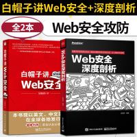 正版全2本 白帽子讲Web安全 深度解析 网络安全书籍 加密与解密 网络安全攻防 web安全攻防 密码学与网络安全加