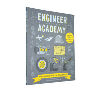 英文原版 Engineer Academy 工程学院 职业启蒙系列 小学STEM科普体系 附赠工程工具演化大图 纸模