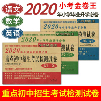 2020年小学毕业升学必备重点初中招生考试检测试卷语文数学英语全套3本长春出版社小升初模拟卷小升初试卷真题卷人教班复
