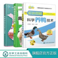 鸭鹅病防治及安全用药+彩色图解科学养鸭技术+肉鸭高效健康养殖技术问答(3册套装）肉鸭疾病防治鸭场选址设计建造鸭场经营