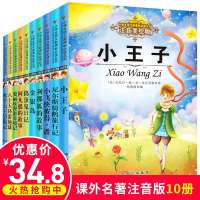 全套10本小学生语文丛书.注音美绘版 小王子 阿凡提的故事 金银岛 一二三年级小学生6-7-8-12岁儿童