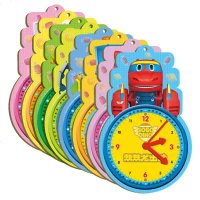 帮帮龙出动酷玩小时钟 益智玩具全套8册 儿童书籍益智玩具亲子互动认知 宝宝认时间 儿童时钟认知玩具书 宝宝时间启蒙认