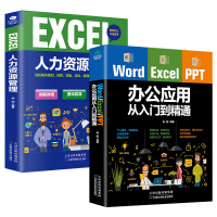 数字化管理手册全套2本 word excel ppt办公应用从入到精通+EXCEL人力资源管理书籍 步骤详解图解标