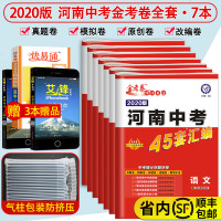 [顺丰]河南中考45套卷 新中考2020河南真题汇编 九年级试卷测试卷全套7本语文数学英语物理化学政治历史 河南中考