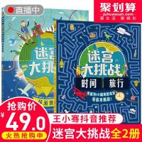 童立方迷宫大挑战全2册 环游世界 时间旅行儿童专注力训练书幼儿找不同记忆力益智游戏早教书2-3-4-5-8岁逻辑思维