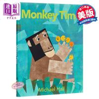 Michael Hall:猴子的时间 Monkey time 精品绘本 亲子学习 计数方式 幼儿数字启蒙 3~6岁