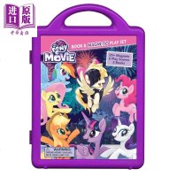 迪士尼磁铁玩乐盒:小马宝莉 My Little Pony the Movie 礼品套装书 原版卡通 贴纸 儿童玩具