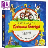 好奇猴乔治的繁忙工作日(新版)Busy Days with Curious George 故事合集 绘本故事书 独立