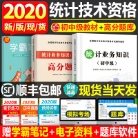 2020年中级统计师考试教材书统计业务知识初级统计师高分题库历年真题模拟试卷试题全国统计专业技术资格证官方辅导复习资