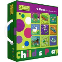 Child's Play 韵文歌谣洞洞书 第一辑9册点读版[平装]廖彩杏书单 支持好饿的毛毛虫点读笔(不带点读笔套装