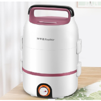 荣事达电热饭盒便携式可插电加热保温热饭神器充电上班族带蒸饭器