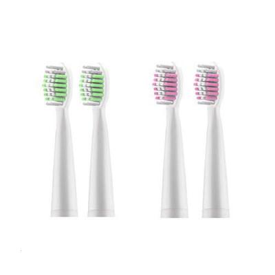 红心（HONGXIN）电动牙刷刷头杜邦软毛声波震动红心電动牙刷替换头 蓝色和粉色.4