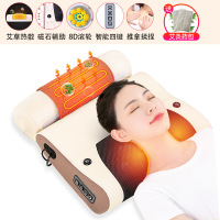 按摩枕肩颈椎多功能按摩器家用颈部肩腰部年会礼品全身仪 (大号)热敷+揉捏+推拿+AB枕