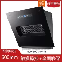 小型公寓抽油烟机侧吸式500mm60cm宽小尺寸单灶出租房简易抽烟机 600mm升级+滤网+触摸标配