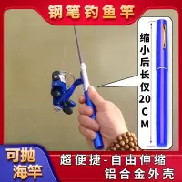 迷你钓鱼竿便携纺车轮2019钢笔袖珍手竿海钓鱼杆抛竿抛杆碳素冰钓
