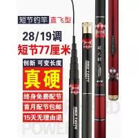 短节鱼竿手竿超硬超轻溪流竿钓鱼竿19调渔具套装碳元鲤竿