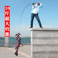 渔名捕2.1-2.4-2.7-3.0米直柄柄路亚竿超硬双梢MH-H轻雷黑鱼竿