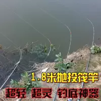 1.8米筏钓竿阀竿实心杆梢路亚抛投筏竿套装鲫鱼竿软调钓鱼竿