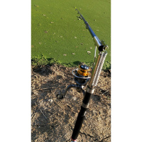 自动钓鱼竿超硬抛竿海竿弹簧折叠套装钓鱼神器远投竿渔具