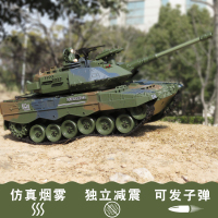 超大号遥控坦克可射充电动儿童越野汽车金属炮管履带式男孩玩具