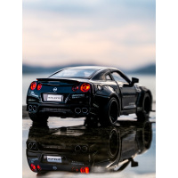 仿真日产尼桑GTR跑车合金车模 1:32儿童回力小汽车玩具车汽车模型