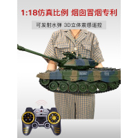 遥控坦克合金模型电动越野车金属炮管二战履带式虎式系列玩具男孩