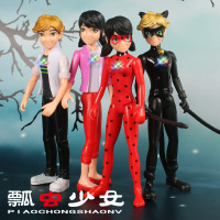 瓢虫女孩/少女Miraculous Ladybug配武器瓢虫女孩4款手办公仔玩具