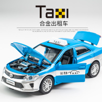 大众丰田出租车TAXI合金汽车模型男孩盒装金属回力声光玩具车