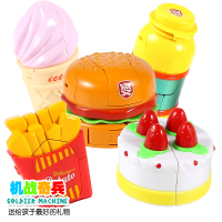 生日食品食物机战奇兵汉堡薯条变形机器人创意玩具