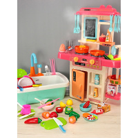 儿童宝宝厨房刷洗碗机玩水龙头小水池洗菜盆洗手台过家家女孩玩具