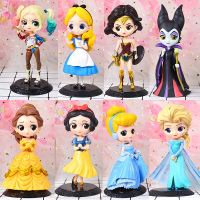 Q版 白雪公主美人鱼灰姑娘爱丽丝手办模型大号蛋糕烘培装饰品摆件